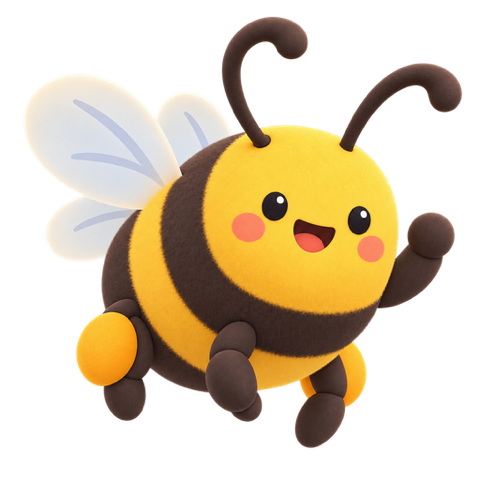 Bit the bee waving